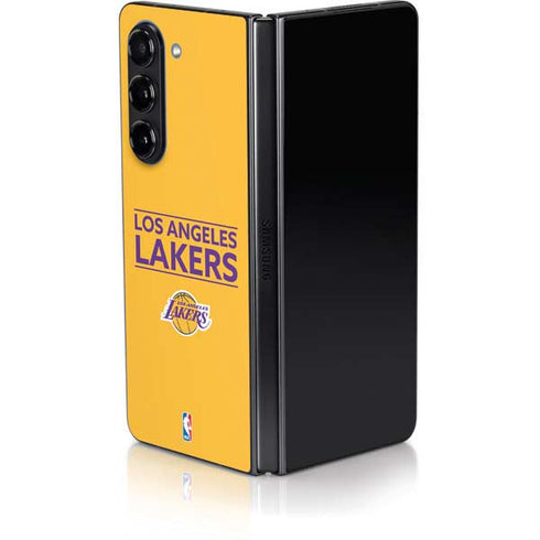 NBA Los Angeles Lakers Standard - Gold Galaxy Z Fold5 5G Skin